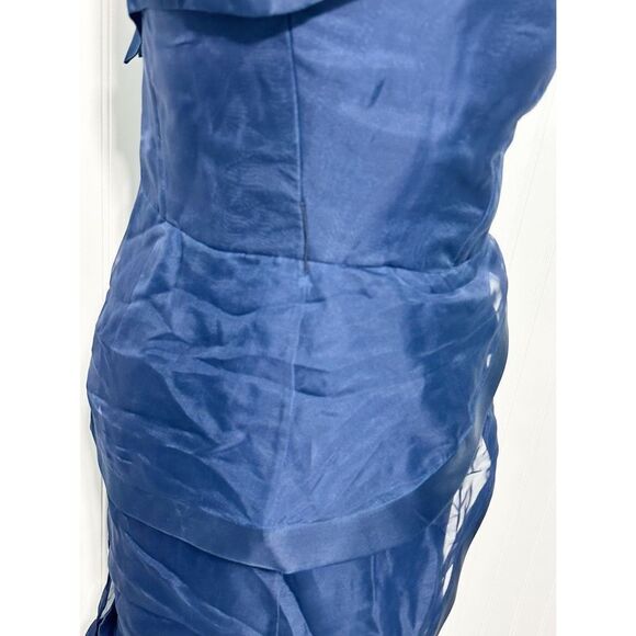 Fouy/Chov Couture New York Sweetheart Neck Mini Formal Cocktail‎ Dress Blue 8 - Picture 12 of 14